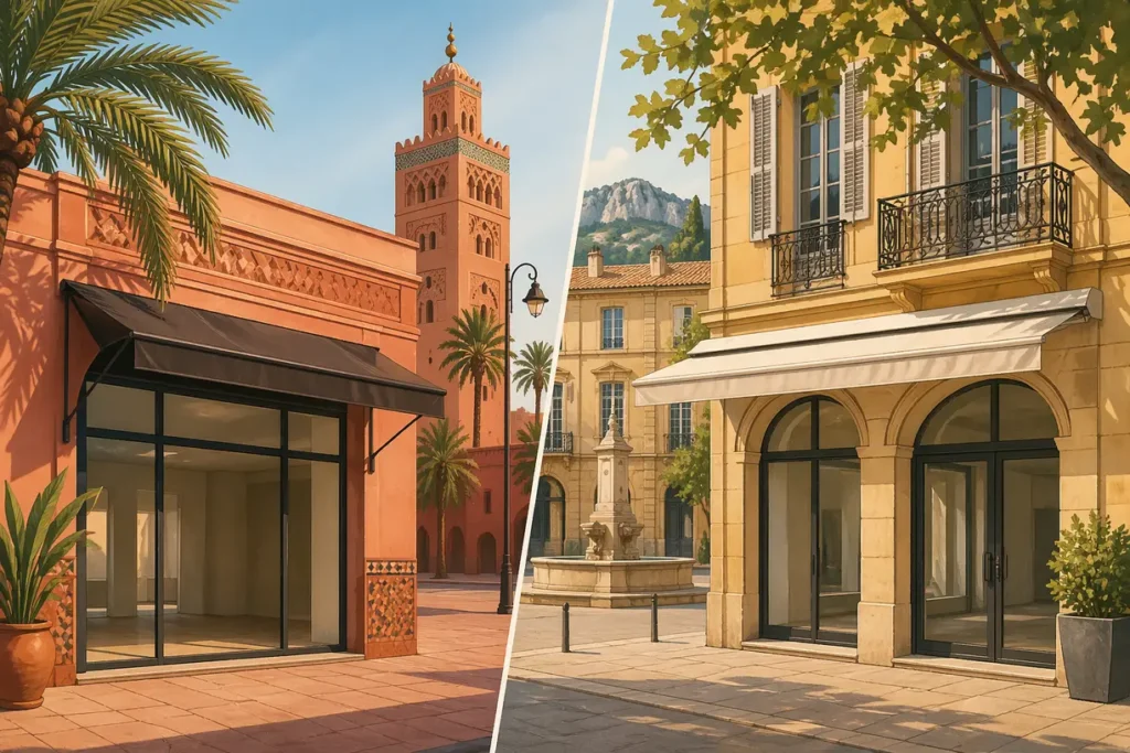 commerces à louer à marrakech face à aix-en-provence