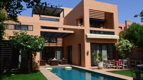 Marrakech : Magnifique villa moderne sur Golf
