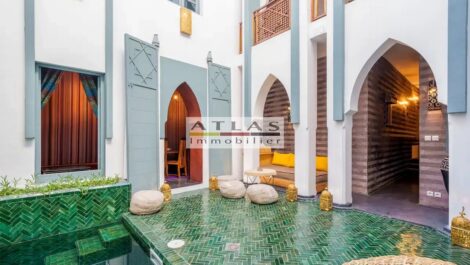 Marrakech – Riad Laarouss : Charmant Riad Contemporain avec piscine chauffée