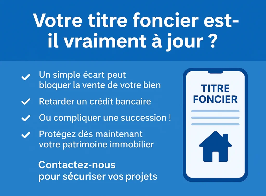 La mise à jour du titre foncier est devenue un enjeu essentiel pour les propriétaires au Maroc.